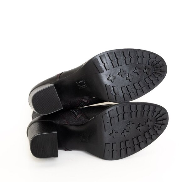 Naturalizer Callie Lace Up Leather Boot Black NWOB - Picture 7 of 15